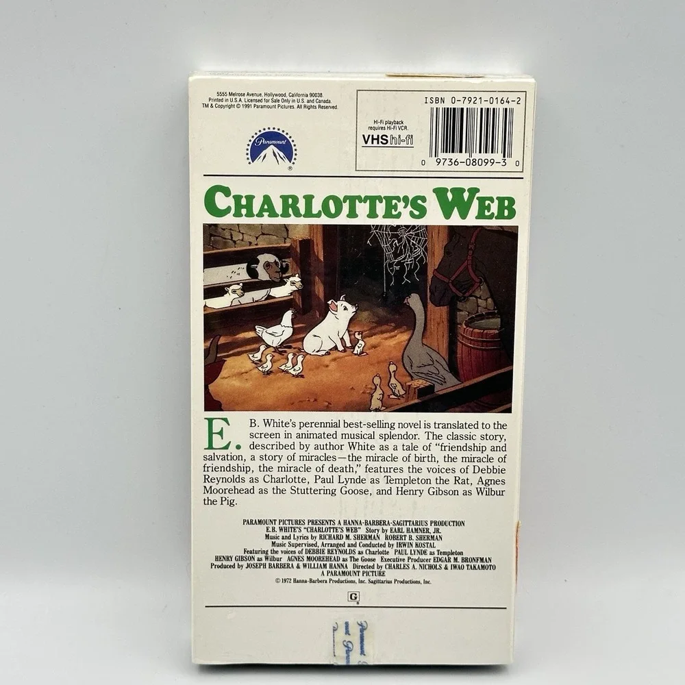 Charlotte's‎ Web - VHS - 1996 - BRAND NEW SEALED